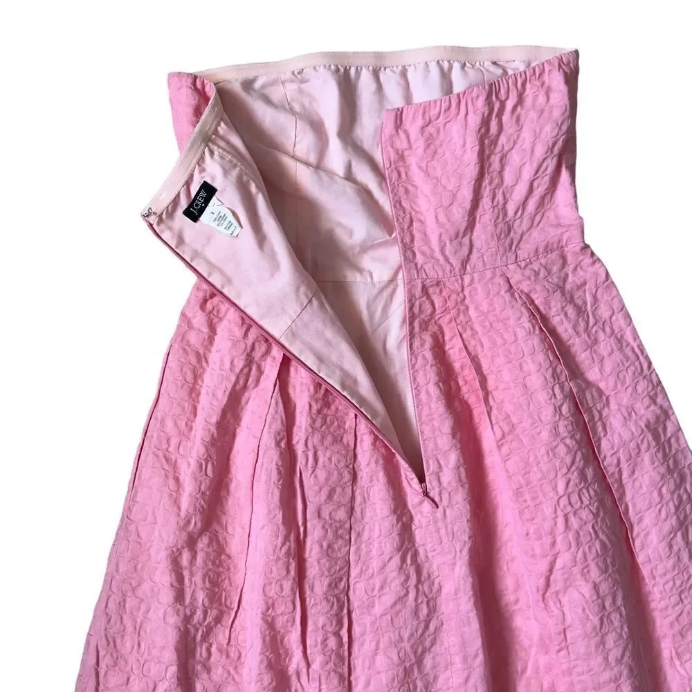 J. Crew Strapless Pink Dress with pockets Size 2